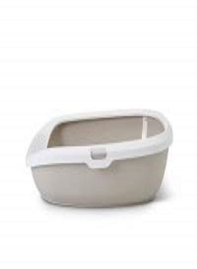 Savic Gizmo Cat Litter Tray with Rim Medium, Mocha - Image 3