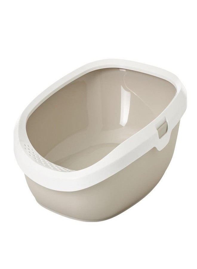 Savic Gizmo Cat Litter Tray with Rim Medium, Mocha - Image 1