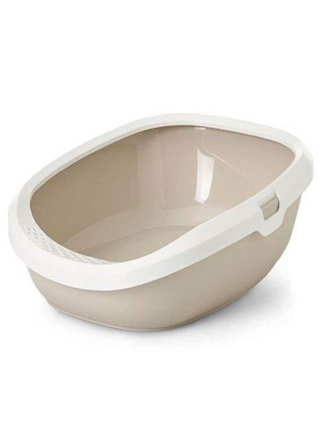 Savic Gizmo Cat Litter Tray with Rim Medium, Mocha - Image 2