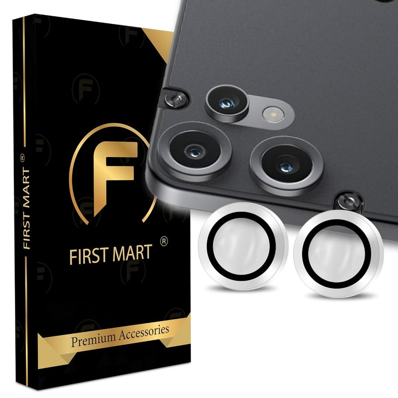 FIRST MART Camera Lens Protectors for Nothing CMF 2 Pro (6.77 Inches) Tough HD Individual Aluminum Alloy Lens Ring Cover, Scratch Resistant, Thin Lens Protection| Silver, 1 Pack - Image 1