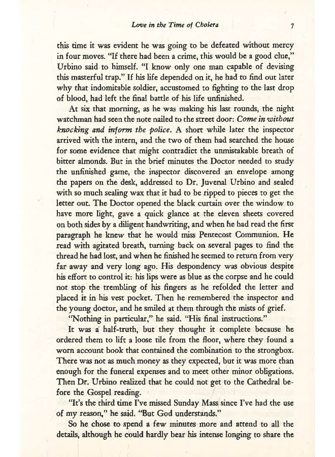Love In The Time Of Cholera  - Image 5