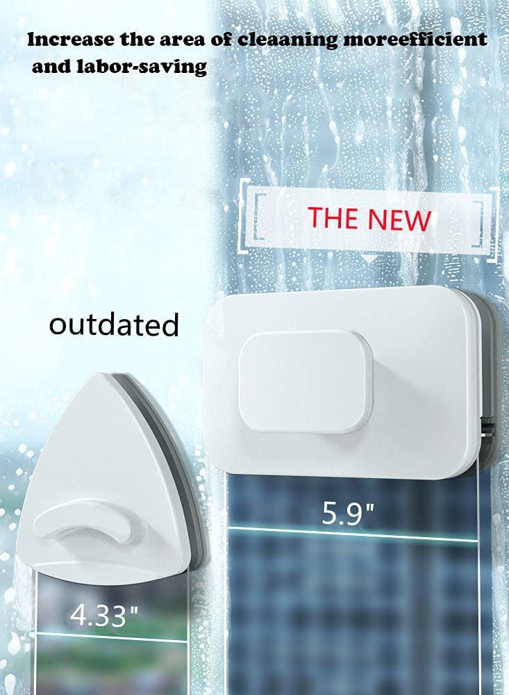 New Updated Magnetic Window Cleaner Double Sided, Outside Window Cleaner Tool - Image 5