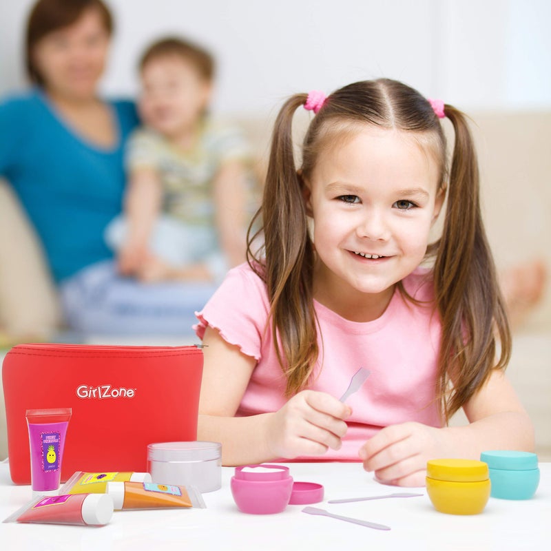 GirlZone Lip Balm Making Kit, 25-Piece Makeup and Lip Gloss Set with Glitters, Stickers & More, Fabulous Girls Toys Age 8 & Great Gift Idea for Kids - Image 5