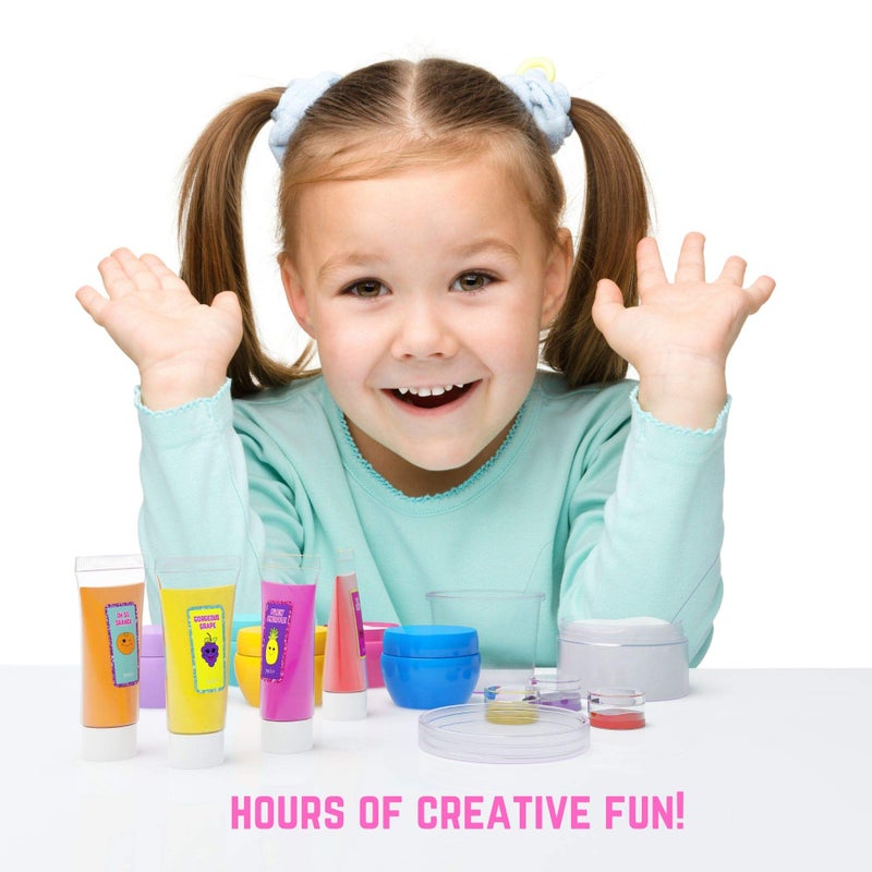 GirlZone Lip Balm Making Kit, 25-Piece Makeup and Lip Gloss Set with Glitters, Stickers & More, Fabulous Girls Toys Age 8 & Great Gift Idea for Kids - Image 4