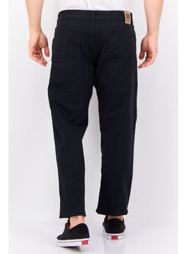 CROSSHATCH Men Regular Fit Plain Chino Pants, Black  - Image 4