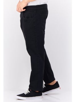 CROSSHATCH Men Regular Fit Plain Chino Pants, Black  - Image 2