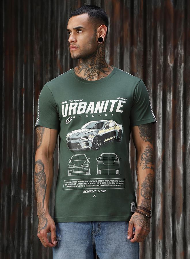 هاي ستار تيشيرت بقصة عادية وطبعة جرافيك - Image 1