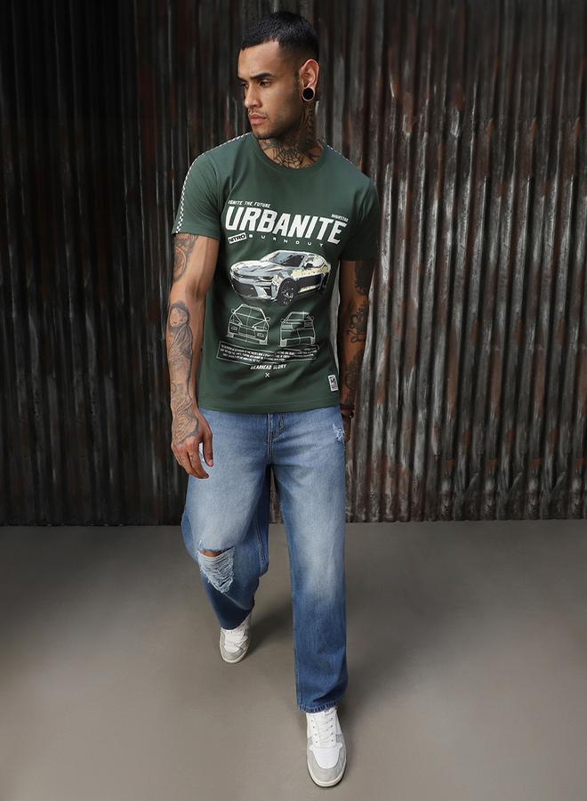 هاي ستار تيشيرت بقصة عادية وطبعة جرافيك - Image 4