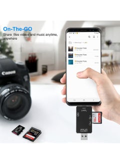 joyzzz SD Card Reader, 6-in-1 USB C/Micro/USB Memory Reader Camera Viewer, USB 3.0 SD Card Reader Adapter Used for SD-3C SD Micro SD TF SDXC SDHC MMC RS-MMC Micro SDXC Micro SDHC UHS-I  - Image 4