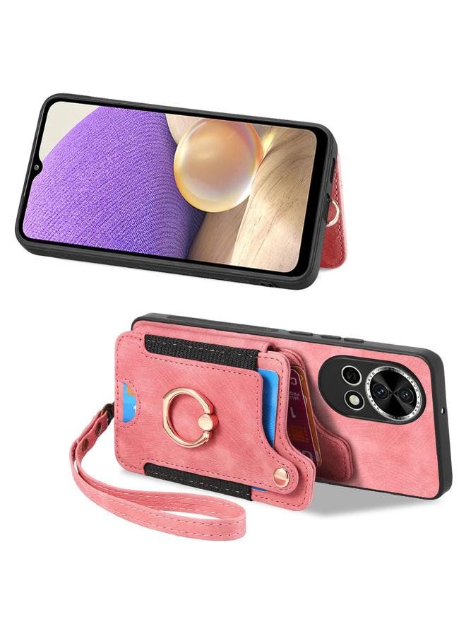 اس-توب جراب لهاتف Huawei nova 9 SE بتصميم كلاسيكي مع حلقة ومحفظة متعددة البطاقات - Image 2