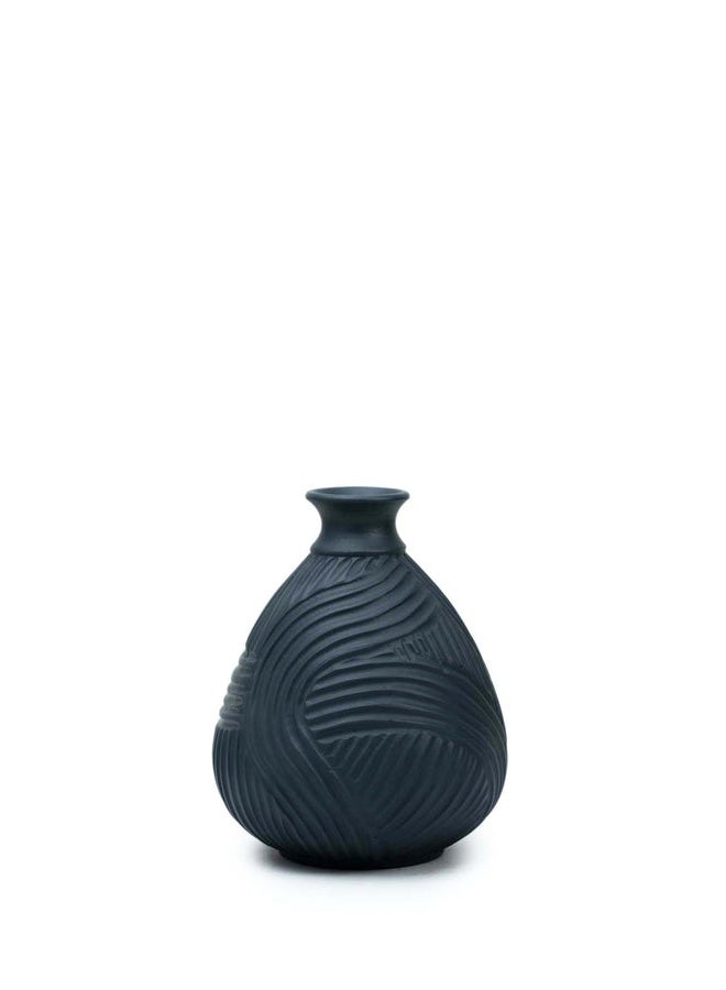 Balkans Handmade Pottery Vase Indoor, H 19 cm