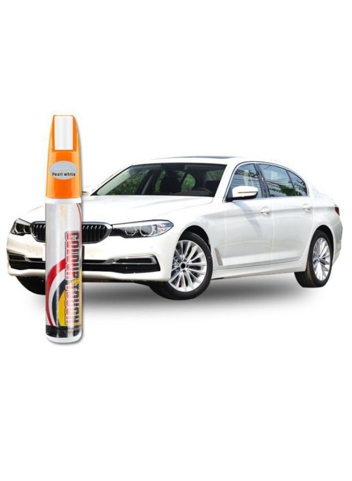 قلم إصلاح طلاء السيارات، طلاء لمسة مائية طويل الأمد للسيارات، قلم طلاء تعبئة سريع وسهل، طلاء إصلاح خدوش السيارات المقاوم للصدأ لتغطية الخدوش، (1 قطعة، أبيض لؤلؤي) - Image 1
