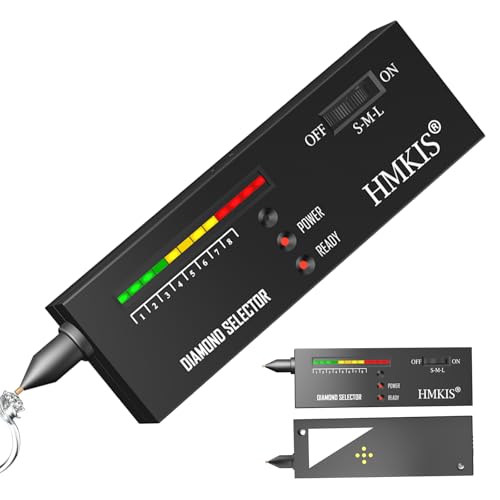 HMKIS Diamond Tester, Jewelry Diamond Tester, Thermal Conductivity Meter, Can't Test Metal,Must be Operated with Both Hands - Image 1