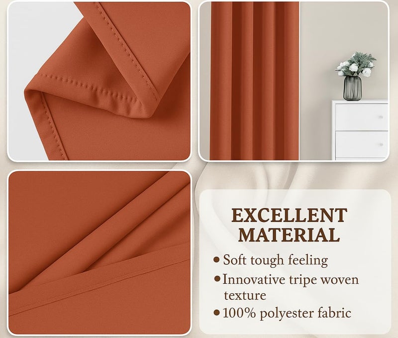 Amali Regal Dimout curtains with 16 Grommets in 2 panels Size (W132 x L 274cm) for living room Decor or bedroom window noise reduction and light blocking - Image 5