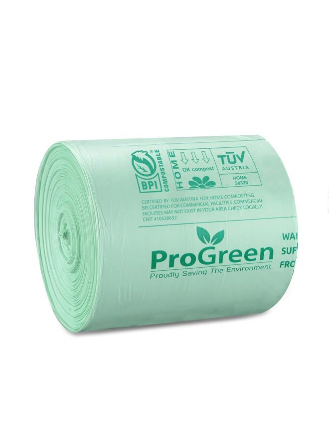 PROGREEN Compostable Bags 8 Gallon (30L), Extra Thick 0.85 Mil, 30 Count, Small Kitchen Trash Bags, Food Scraps Yard Waste Bags, ASTM D6400 BPI and TÜV AUSTRIA Certified. - Image 5