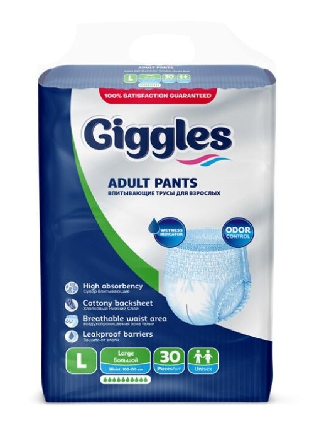 giggles Adult Pants Culotte Turkish Made with Wetness Indicator and Odor Control medium Size (30 Pieces) from  giggles - Image 5