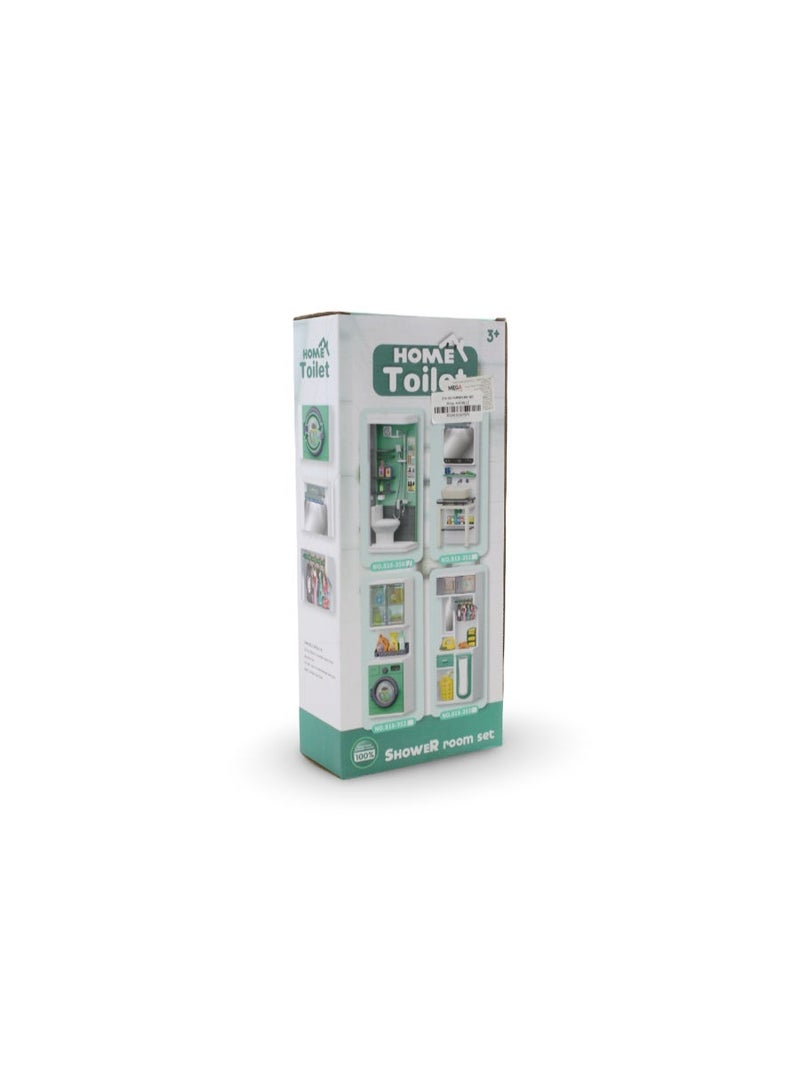 Chaoye Toys Home Toilet 4-in-1 Bathroom Playset - Image 2