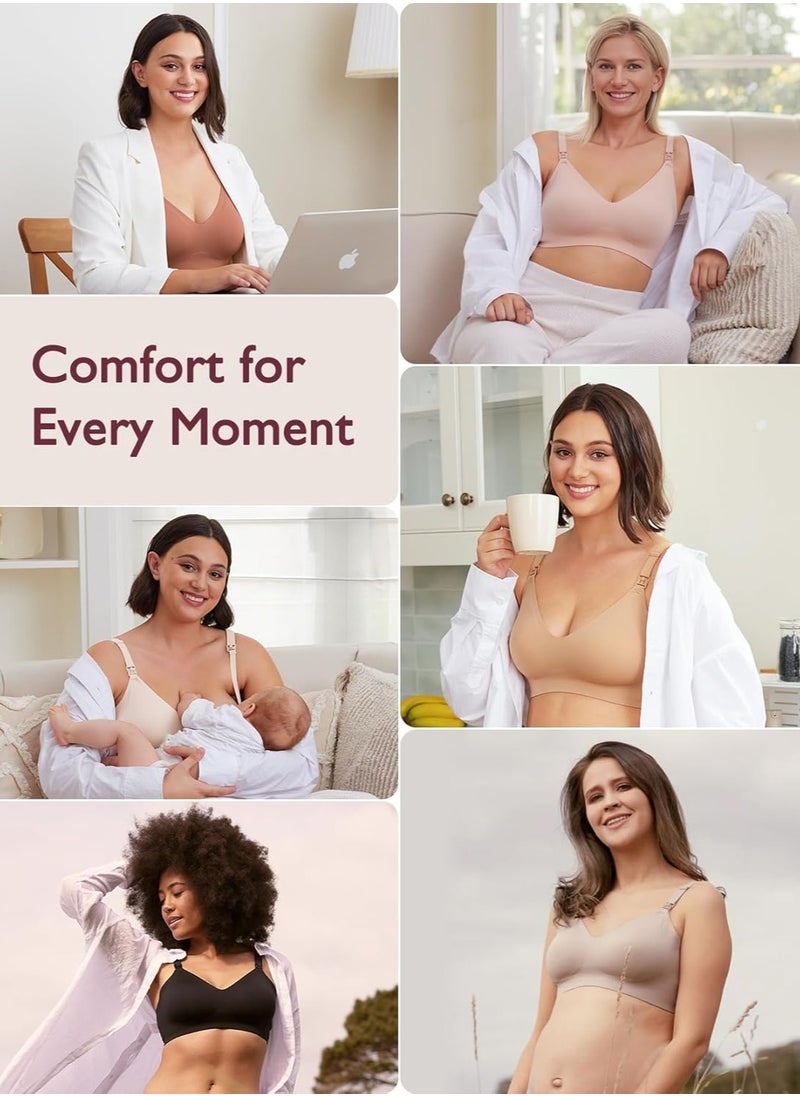 Nursing Bras for Breastfeeding, Seamless Ultra Comfort Maternity Bra, Natural Shape, Pregnancy Sleep Bralette - pzsku/Z6034760EECC34454A196Z/45/_/1740364663/4ee189f5-4762-4cc7-833d-d62006e9f37e