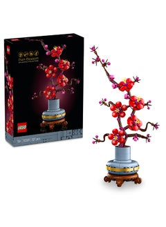 LEGO Botanicals Plum Blossom Set For Adults - Artificial Flowers for Indoor incl. a Buildable Flowerpot - Home Office Decor Display Piece - Botanical Collection Gift for Women and Men - 10369 (327 pieces)  - Image 1