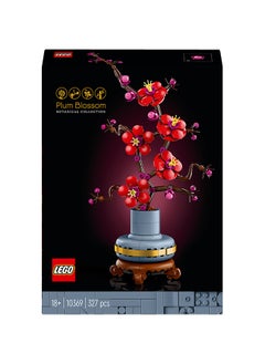 LEGO Botanicals Plum Blossom Set For Adults - Artificial Flowers for Indoor incl. a Buildable Flowerpot - Home Office Decor Display Piece - Botanical Collection Gift for Women and Men - 10369 (327 pieces)  - Image 2