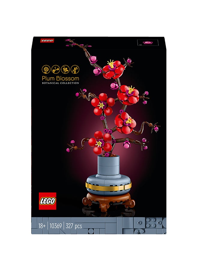 LEGO - Botanicals Plum Blossom Set For Adults - Artificial Flowers for Indoor incl. a Buildable Flowerpot - Home Office Decor Display Piece - Botanical Collection Gift for Women and Men - 10369 (327 pieces) - Image 1