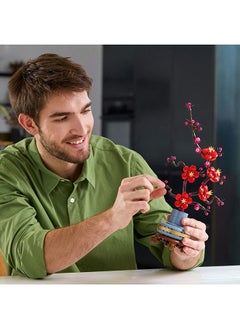 LEGO Botanicals Plum Blossom Set For Adults - Artificial Flowers for Indoor incl. a Buildable Flowerpot - Home Office Decor Display Piece - Botanical Collection Gift for Women and Men - 10369 (327 pieces)  - Image 5