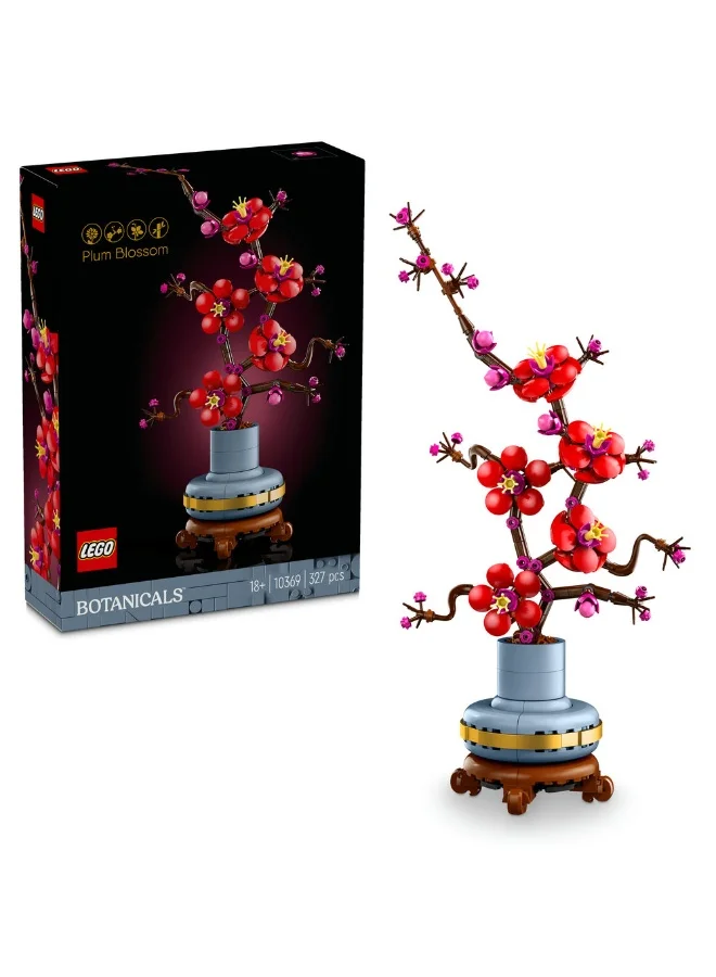 LEGO Botanicals Plum Blossom Flower Decor Display Set 10369 (327) Pieces