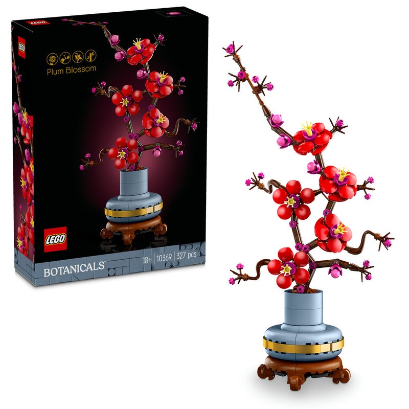 LEGO Botanicals Plum Blossom Flower Set for Adults 10369 (Age 18+, 327 Pieces) - Image 1