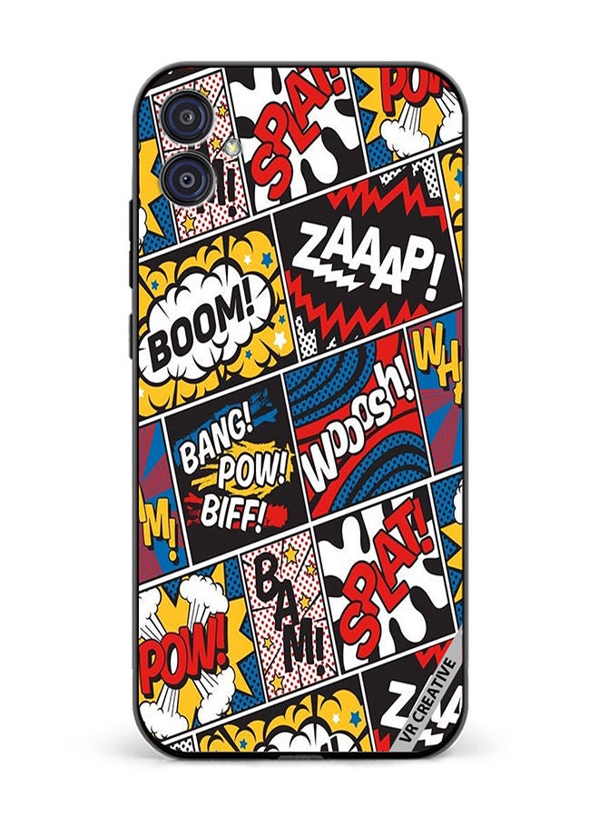 VR CREATIVE Protective Case Cover For Samsung Galaxy M04/F04 Pop Art Design Multicolour - Image 1