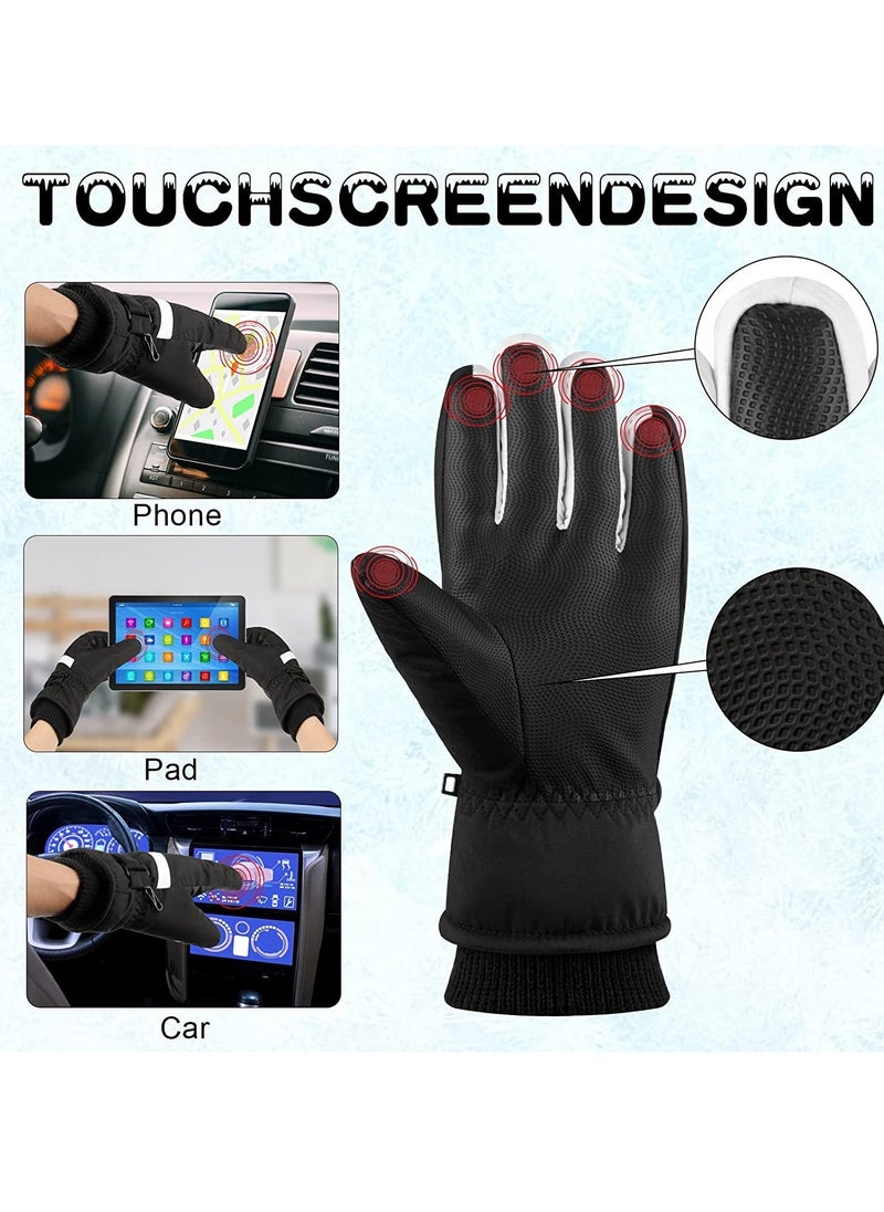 SYOSI Snow Ski Gloves Waterproof, Ski Gloves Women -30°F Waterproof Winter Gloves Touchscreen Snow Gloves Women Men Warm Windproof Snowboard Gloves for Cold Weather (L)  - Image 2