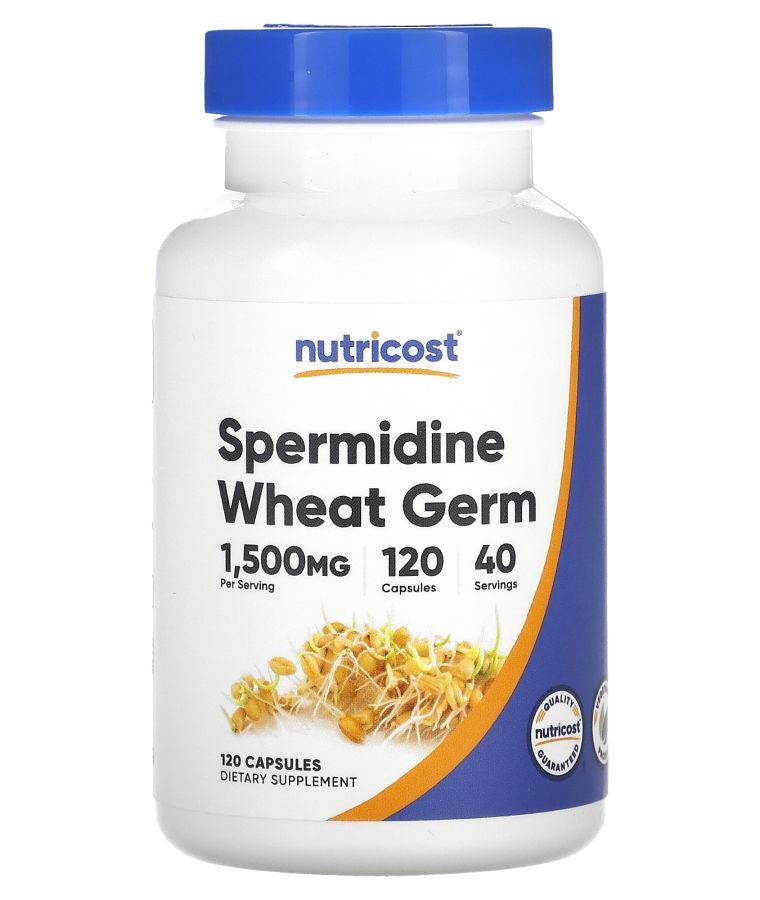Spermidine Wheat Germ 120 Capsules (500 mg per Capsule)