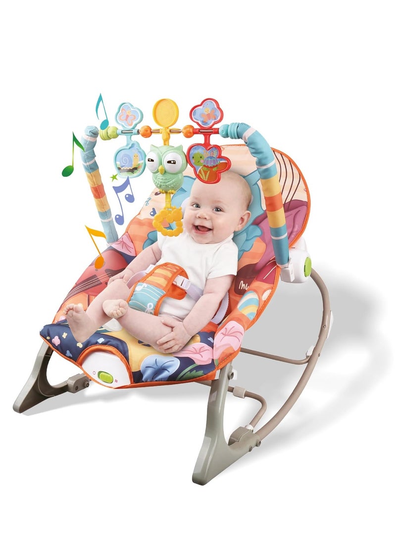 Baby Bouncer Seat, Baby Rocker, Swings and Vibrations seat for Infants, Portable Baby Swing with Music Box and Toys, Adjustable Multi Position, Newborn to Toddler, Owl Aurora - pzsku/Z6034AC4479728502ECBDZ/45/_/1738821783/4038edad-626f-4807-a04a-097873e8da7b