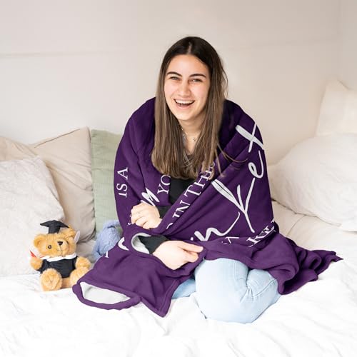 Butonus Get Well Gifts for Women After Surgery, Blanket for Woman, Thinking of You Gifts for Women, Inspirational Encouragement Healing Purple Hug Blanket 60"X50" - Image 3