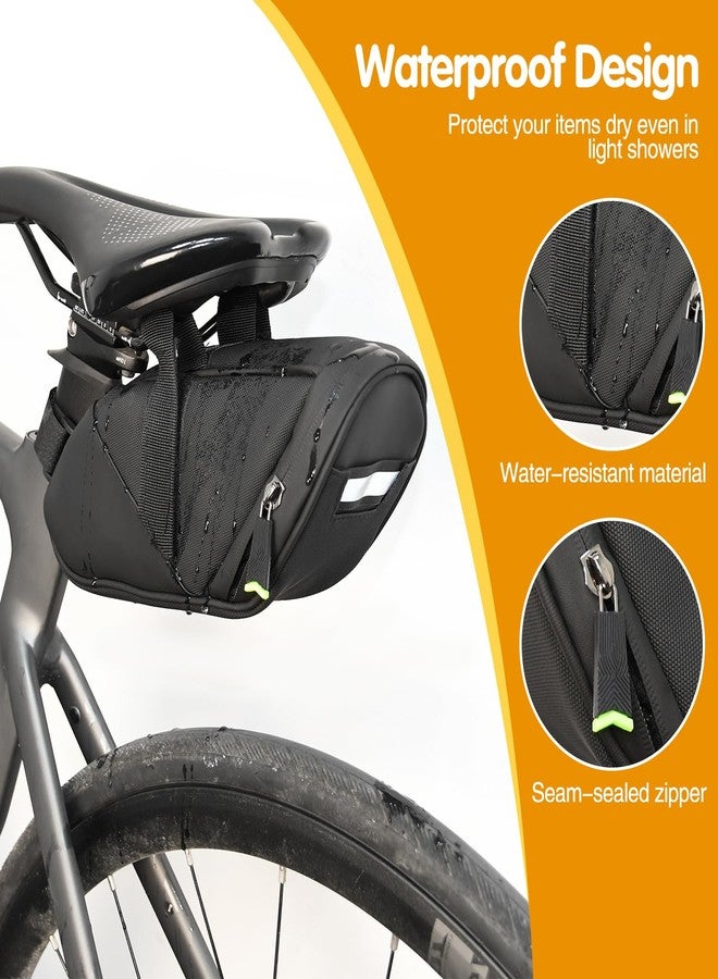 PXZBLG Bike Repair Kit, Bike Seat Bag, Waterproof Bicycle Saddle Bag, 16-in-1 Bike Multitool, Bicycle Tire Repair Kit, 4mm and 5mm Allen Wrenches for Mountain Road Bike, MTB - Image 3