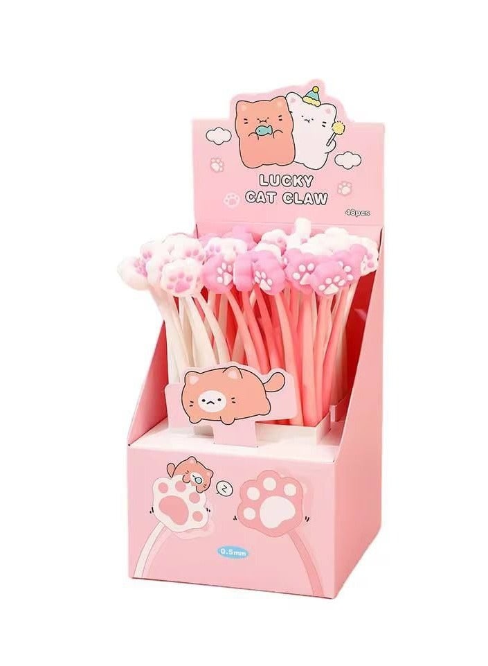 Generic Silicone Gel Pen Stand Cat Claw with Stand Cover: 48 Pens  - Image 2
