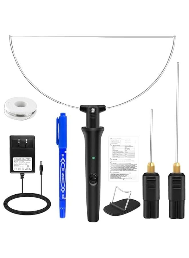 Electric Foam Cutter Kit 8 in 1 Styrofoam Carving Pen Tools Set for Polyethylene Eva Crafts（British Standard） - Image 1