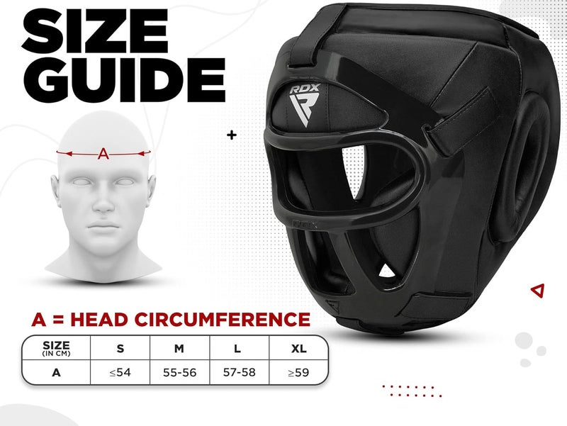 RDX Pro Head Guard Boxing MMA Muay Thai, Removable Face Grill, Headgear Sparring Grappling Martial Arts, Full Face Protection, Kickboxing Taekwondo Karate BJJ Training Helmet, Ear Nose Mouth Protector - Image 5