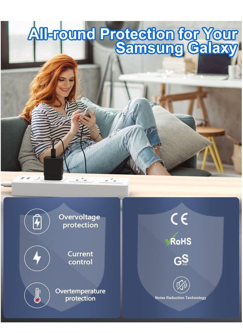 ELTRAZONE - 45W USB C Super Fast Charger 2.0 for Samsung Galaxy S23/S23 Ultra/S23+/S22/S22 Ultra/S22+/S21/S20/Note 20/Note 10/A13/A34/A53/A54/Tab S8,USB C Plug with 2M Cable,Adaptive Fast Charging,Folding Plug - Image 1
