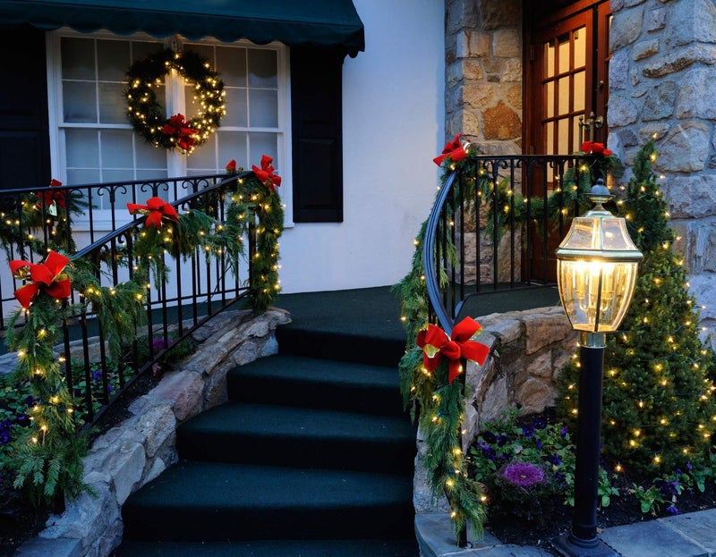 Dearhouse 80Feet Christmas Garland  4 Strands Artificial Pine Garland Soft Greenery Garland For Holiday Wedding Party Stairs Fireplaces Decoration  Outdoor/Indoor Use - Image 3