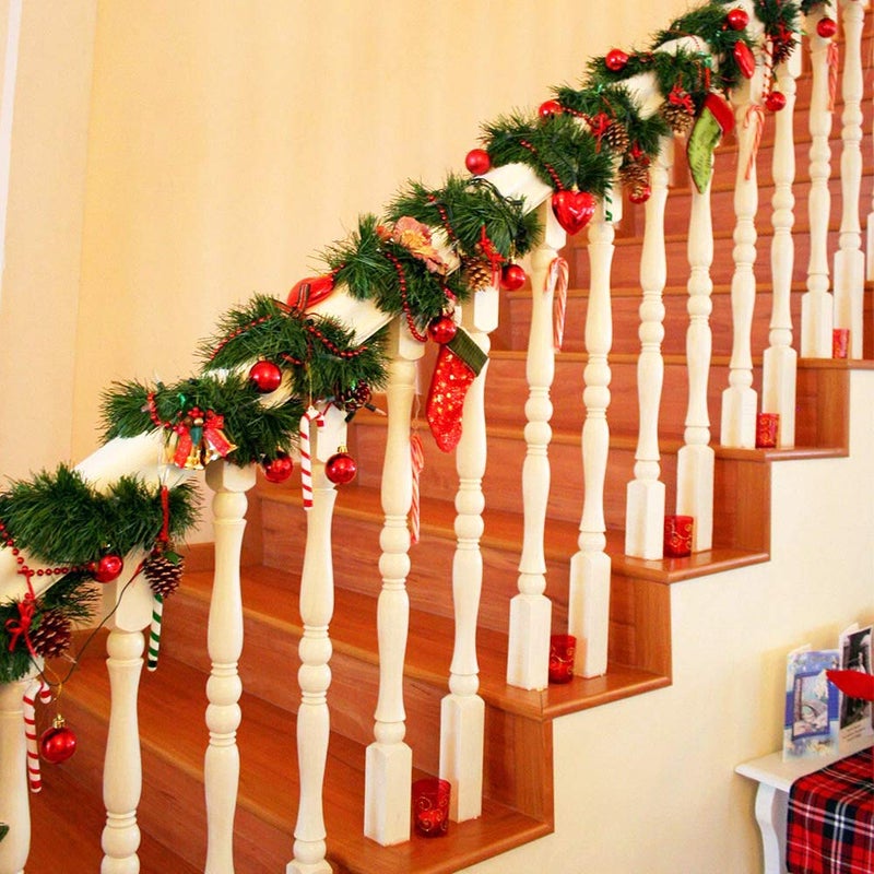 Dearhouse 80Feet Christmas Garland  4 Strands Artificial Pine Garland Soft Greenery Garland For Holiday Wedding Party Stairs Fireplaces Decoration  Outdoor/Indoor Use - Image 5