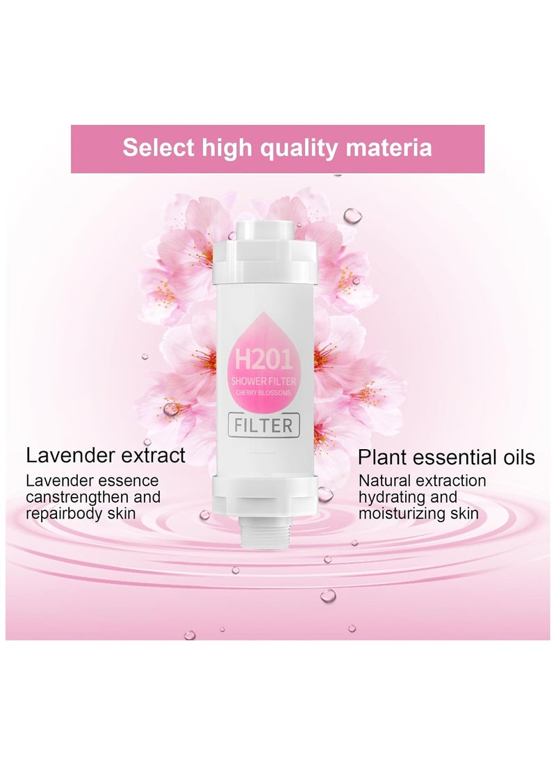 H201 Shower Soaker, Vitamin C Shower Head Filter, Hard Water Softener, Chlorine and Fluoride Shower Filter, Water Purification Filter Shower Head with Beads, Healthy Skin, Easy Install  - Image 2