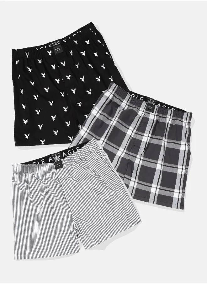 American Eagle AEO Stretch Boxer Short 3-Pack