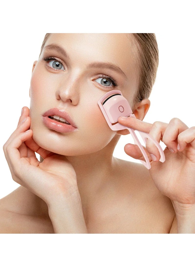 DubaiGallery Portable Electric Heated Comb Eye Lash Perm Long Lasting Eyelashes Curlers Thermal Eyelash Curler Makeup Tools white  - Image 3
