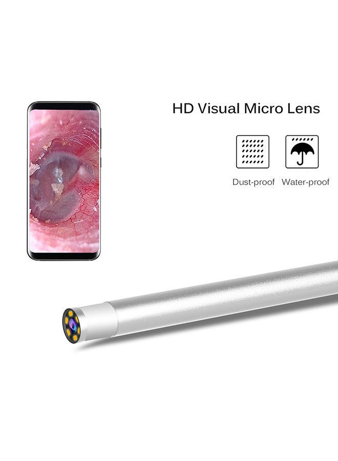 نيبمينينت منظار لفحص أذن 1 في 3 بمنفذ USB مع 6 مصابيح LED قابلة للتعديل وعدسة مكبرة عالية الدقة لتنظيف الأذن - Image 4