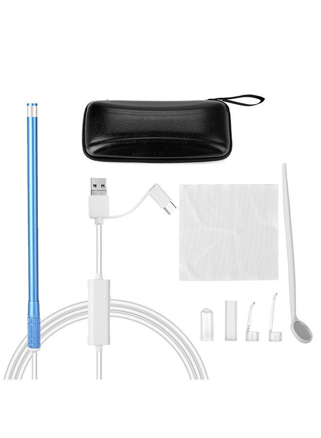 نيبمينينت منظار لفحص أذن 1 في 3 بمنفذ USB مع 6 مصابيح LED قابلة للتعديل وعدسة مكبرة عالية الدقة لتنظيف الأذن - Image 3