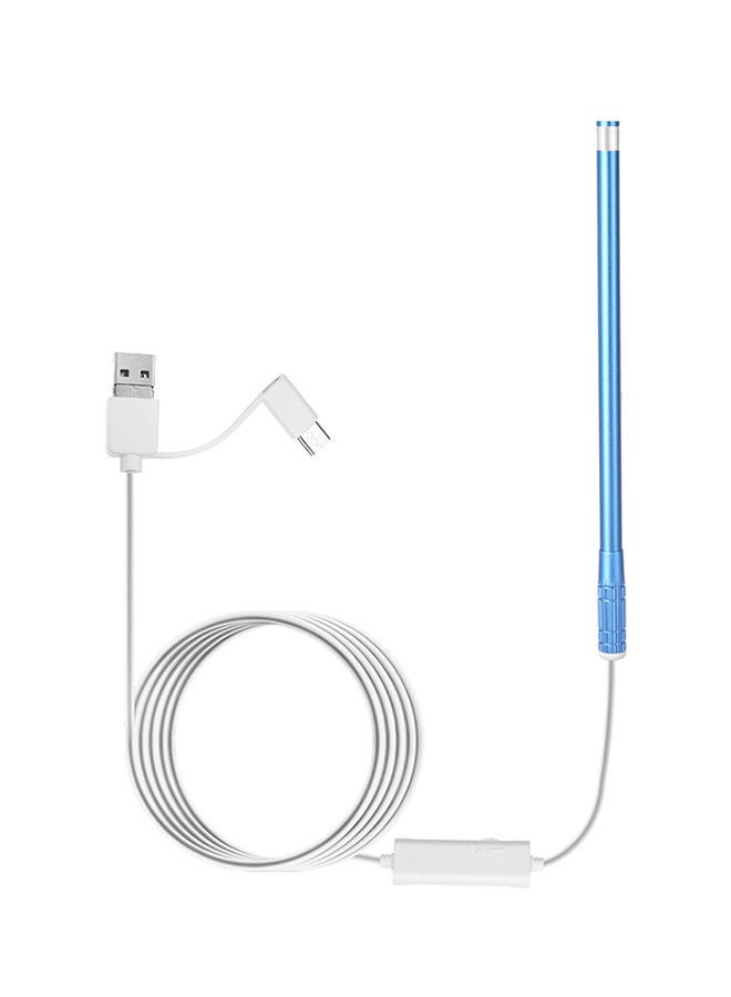 نيبمينينت منظار لفحص أذن 1 في 3 بمنفذ USB مع 6 مصابيح LED قابلة للتعديل وعدسة مكبرة عالية الدقة لتنظيف الأذن - Image 1