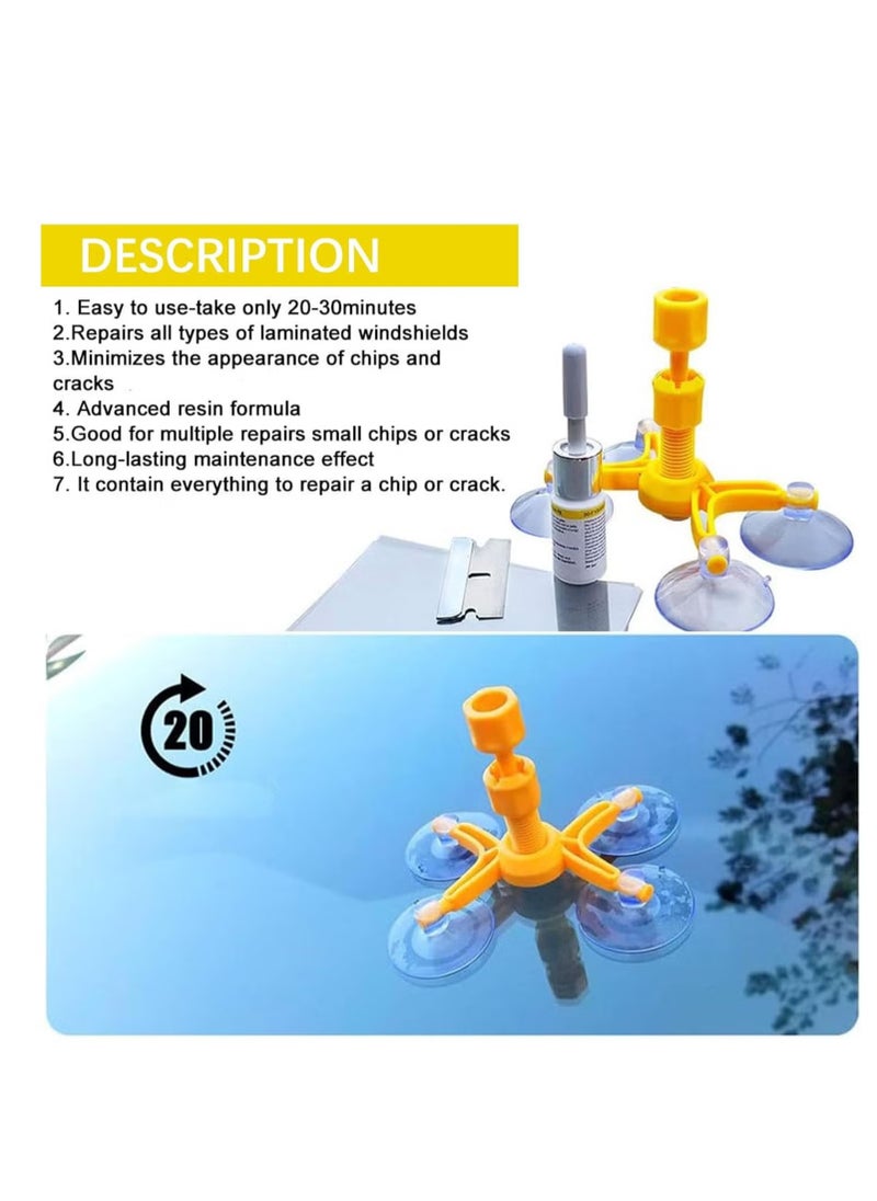 ELTRAZONE - Windshield Repair Kit – Complete DIY Glass Repair Solution for Chips & Cracks, Easy to Use, Fast & Effective, Safe for All Vehicles, Professional Results at Home - Image 1
