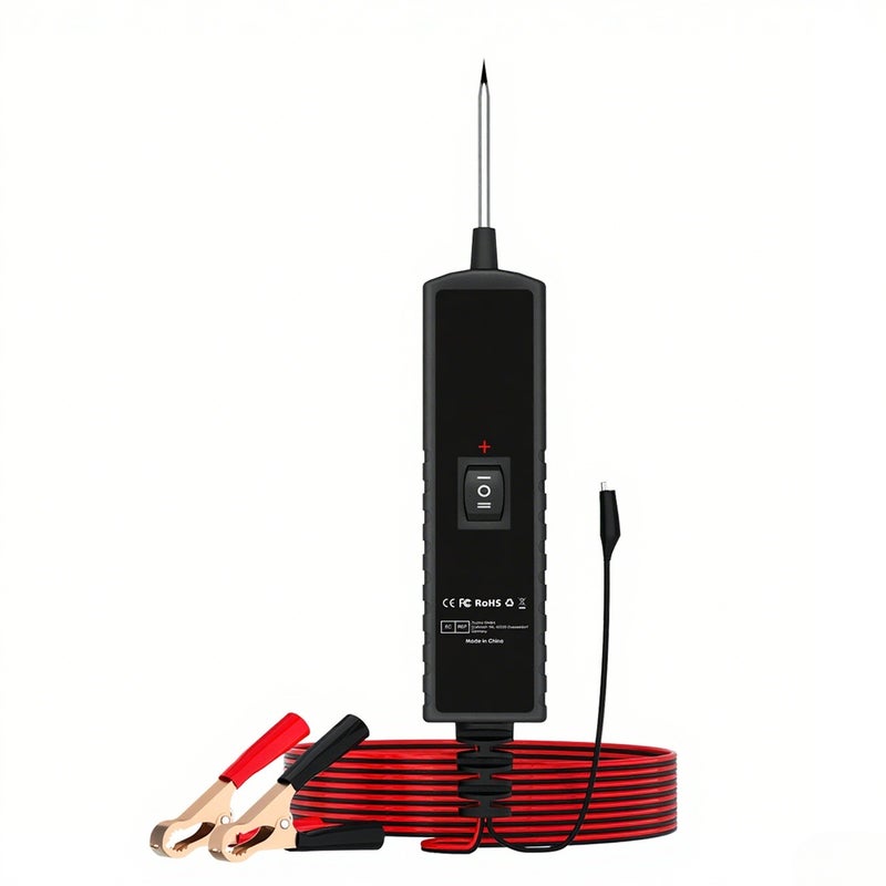 P55 Automotive Circuit Tester Car Electrical System Short Tester 12-24V DC with Function Flashlight Component Activation/Continuity Testing/Grounding Detection/Trace Locate Short - Image 1