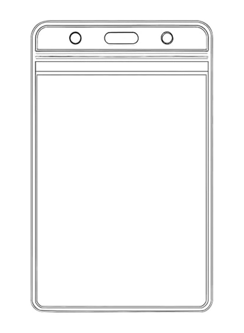 MARKQ [Pack of 10] Clear Plastic Card Holder [11 x 6.5 cm] - Vertical ID Badge Holder for office employees and students - Sealable and Waterproof  - Image 3