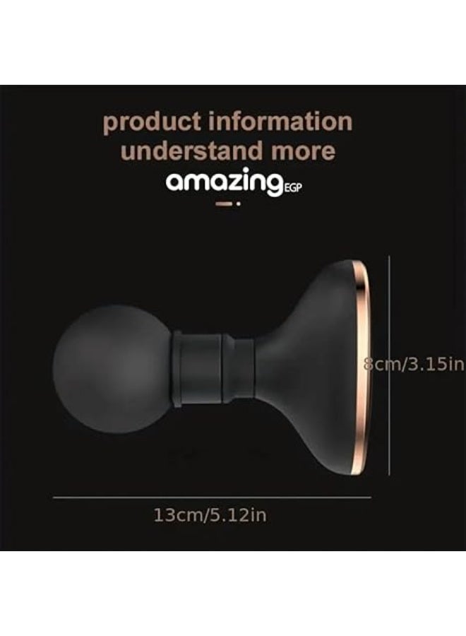 أمازينج. إي جي بي ذا باك | جهاز تحفيز عضلي محمول، أسود، مصنوع من السيليكون الطبي، 6 أوضاع اهتزاز، قابل لإعادة الشحن عبر منفذ USB-C، جهاز استعادة كامل للجسم، 13×8×8 سم - Image 2